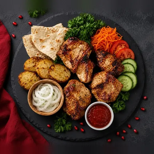 Комбо обед со свиной шейкой