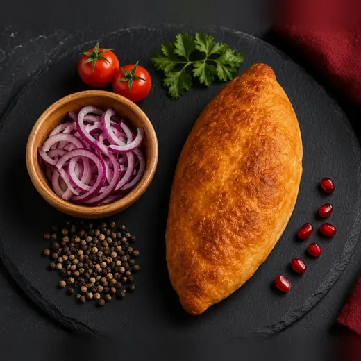 Жареный пирожок с картошкой